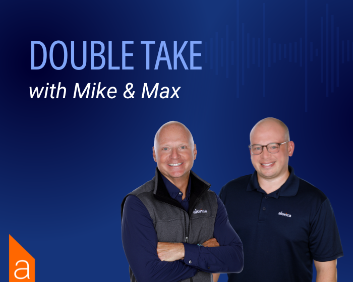 Double Take Podcase Banner with Mike and Max