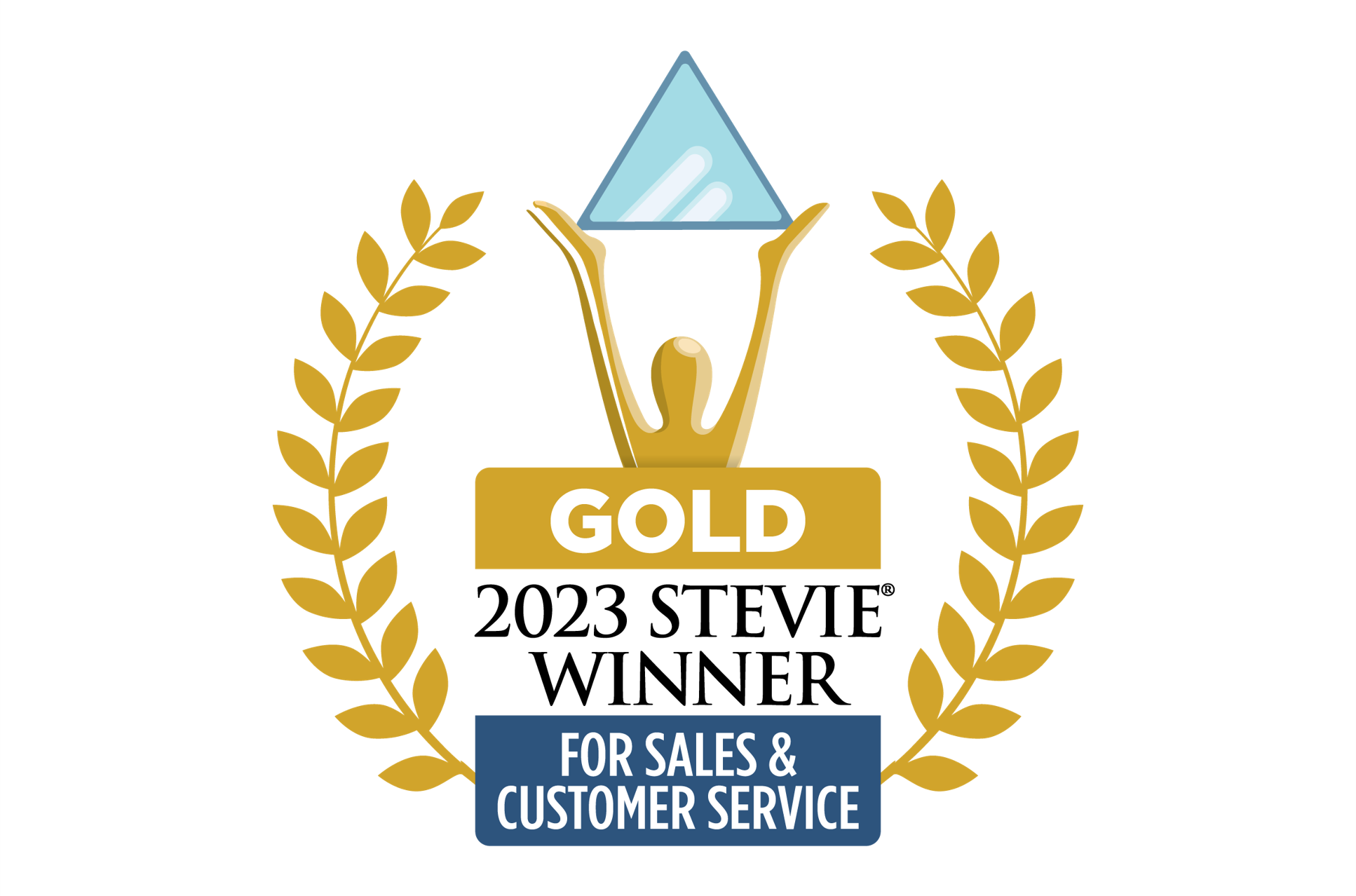 Interaction Analytics Gold Stevie_Thumbnail 2023 Gold Stevie Award for Sales and Customer Service Thumbnail